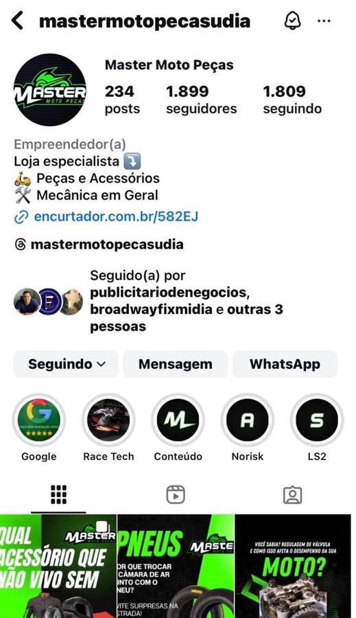 Master Moto Peças antes — 1.899 seguidores