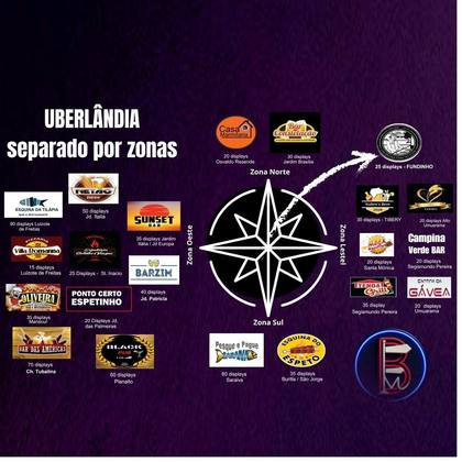 Localização Broadway Mídia — Uberlândia, MG