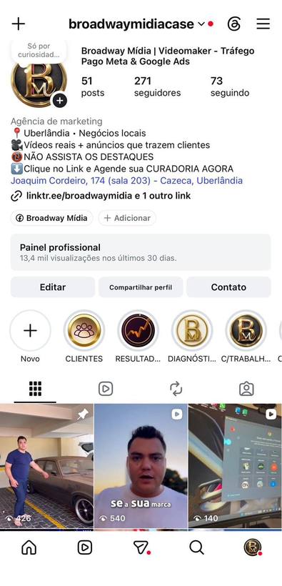 Broadway Mídia no Instagram — @broadwaymidiacase